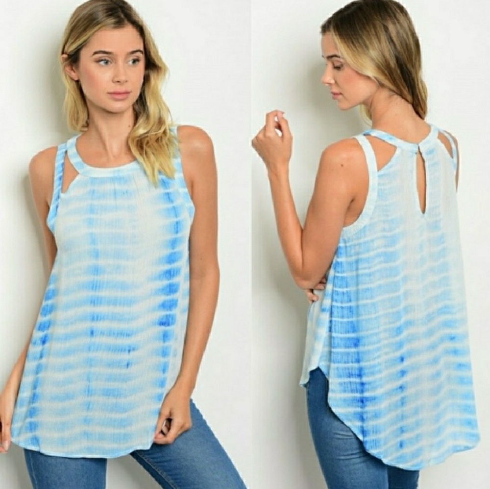 SALE !! NWT Cut Out Swing TANK Blue NEW S M L